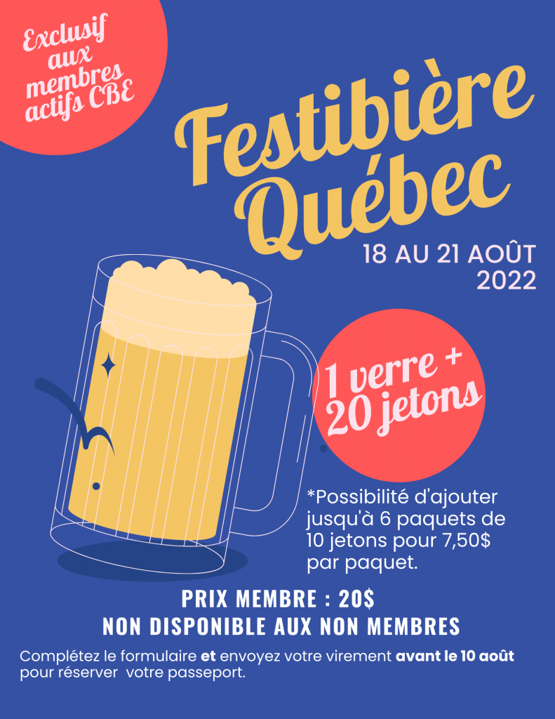 Festibière de Québec, du 18 au 21 août 2022